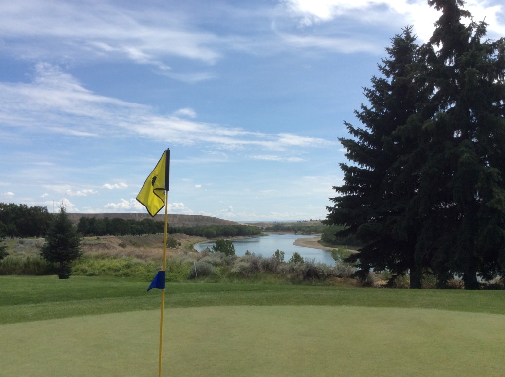 Medicine Hat Golf and Country club with the Saskatchewan River in the background
