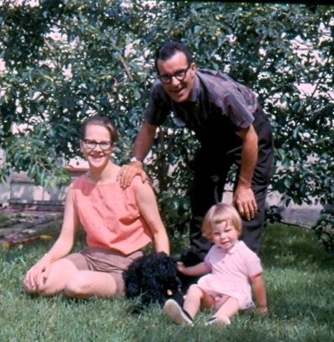 Me, Doc, Colleen and our dog, Terry, circa 1962
