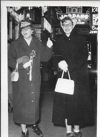 Maureen O'Shea and Mary Maryniak November 17, 1956 in Edmonton, Alberta