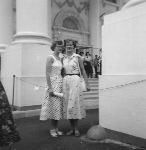 Maureen and Marjorie in front of the White House Washington, D.C.