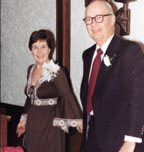 Georgie and her husband Bill Rowbotham possibly 1982
