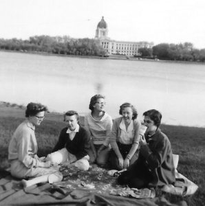 Picnic in the park - Wascana with the Saskatchewan Legislature in the background
